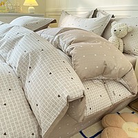 PLUS会员：AIDLI 新疆棉100%纯棉四件套 200*230cm