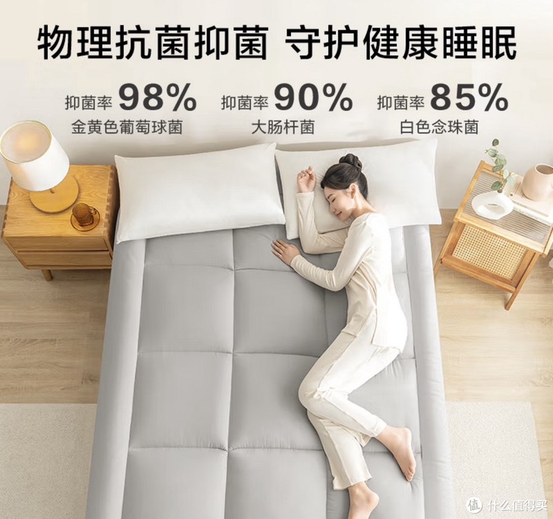 告别失眠!京东京造抗菌云感棉花床垫,让家充满温馨与舒适!