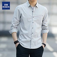 ROMON 罗蒙 男士纯棉长袖衬衫