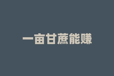一亩甘蔗能赚多少钱?甘蔗一亩赚多少钱 一亩甘蔗能赚多少钱?甘蔗一亩赚多少钱