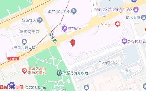 卢湾区淮海中路962-966号2楼位置示意图