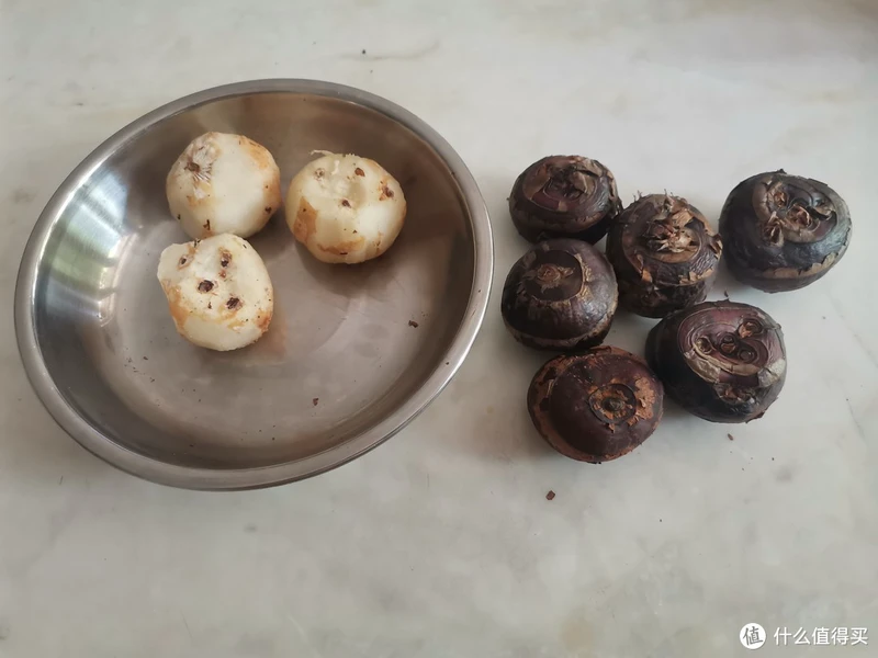 马蹄削皮对半切开