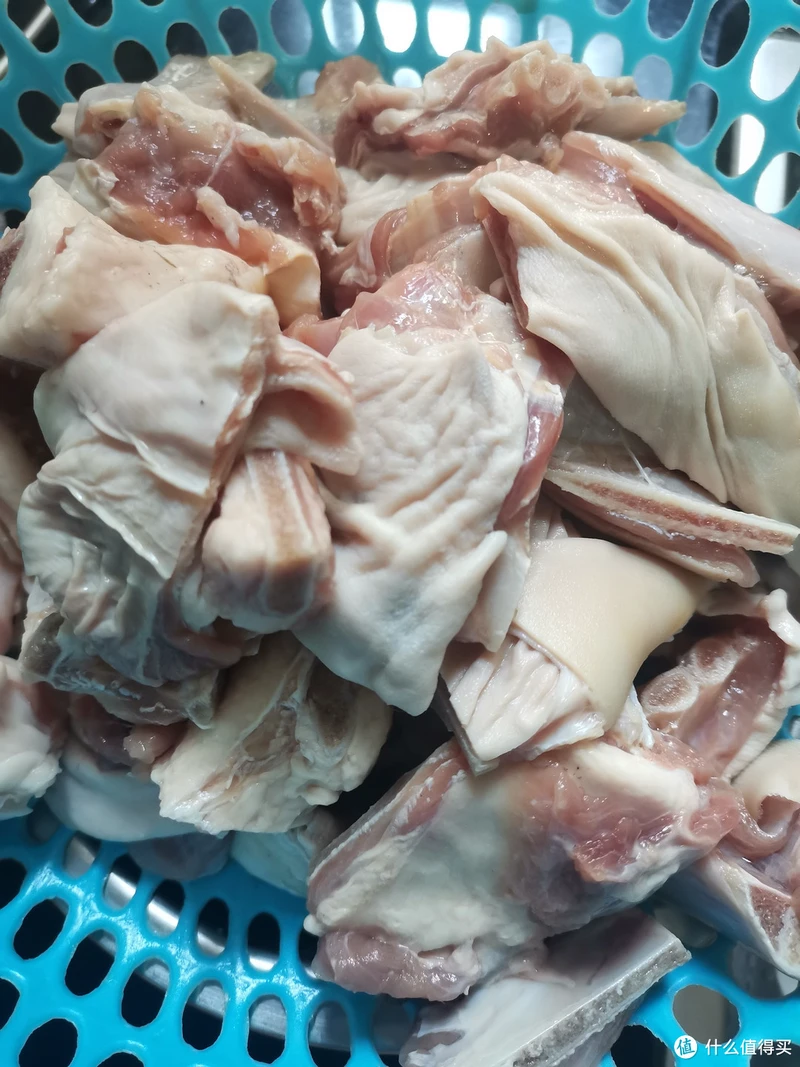 化冻后砍成块