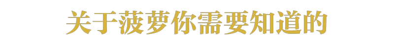 现在还有多少人不知道菠萝和凤梨的关系