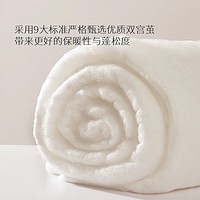 太湖雪 蚕丝被100%双宫茧桑蚕长丝被子手工定位被芯秋冬子母被馨柔