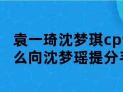 袁一琦沈梦琪cp合照（袁一琦为什么向沈梦瑶提分手）