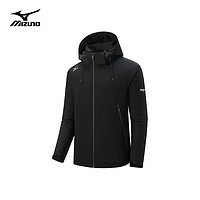 20点开始、概率券：Mizuno 美津浓 户外三防冲锋棉服 黑色 A2CE3503