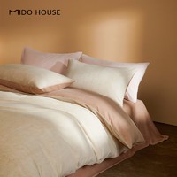 今日必买：MIDO HOUSE 铭都家居 牛奶绒床上四件套2024新款珊瑚秋冬美拉德双面加厚法兰绒套件1.8m床笠款四件套