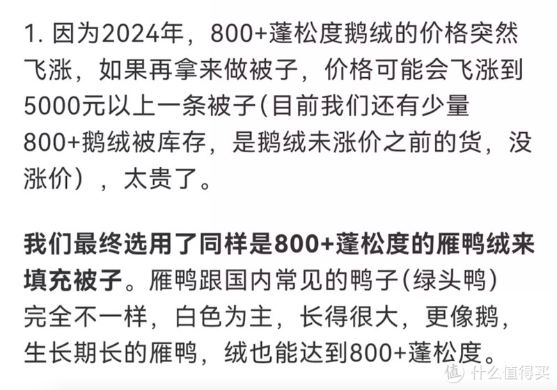 2024年双十一羽绒被选购指南
