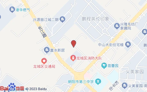 朝阳市龙城区长江路鹏程·英伦印象西南侧约170米位置示意图