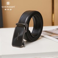 SHERIDAN 喜来登 腰带男 2024新款 牛皮 商务休闲自动扣皮带 送男友情人节礼盒装 SH521569S