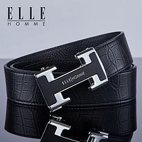 ELLE HOMME 法国品牌皮带 真皮自动扣