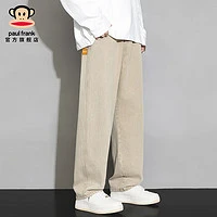 大嘴猴 纯色棉弹休闲裤男