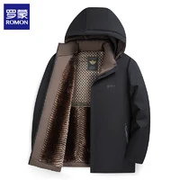 ROMON 罗蒙 男士棉服外套   黑色 180(建议125-140斤)