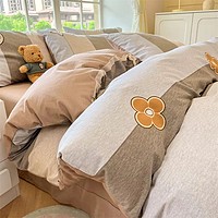 AIDLI 加厚保暖100%全棉磨毛四件套 200*230cm