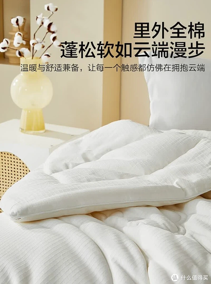秋冬舒适暖被窝,水星家纺新疆棉被