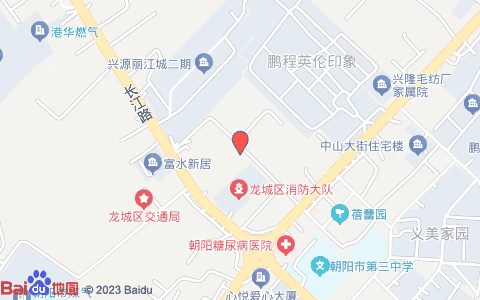 朝阳市龙城区长江路鹏程·英伦印象西南侧约170米位置示意图