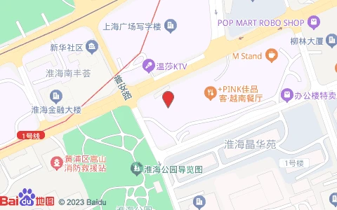 卢湾区淮海中路962-966号2楼位置示意图